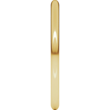 14K Yellow 1.5 mm Half Round Light Band