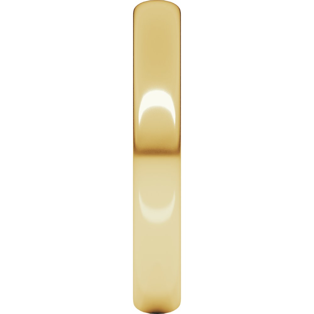 18K Yellow 3 mm Half Round Light Band