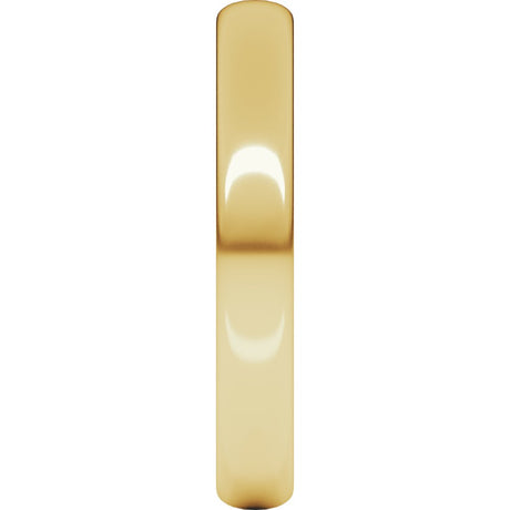 18K Yellow 3 mm Half Round Light Band