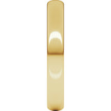 14K Yellow 3 mm Lightweight Half Round Band