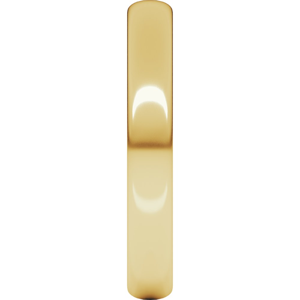 10K Yellow 3 mm Lightweight Half Round Band Size 10
