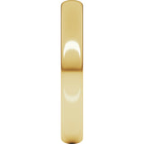 14K Yellow 3 mm Half Round Light Band