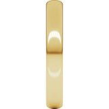 22K Yellow Gold 3 mm Lightweight Half Round Band Size 6.5