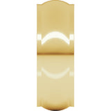 14K Yellow 7 mm Stepped-Edge Half Round Band Size 7.5