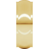 14K Yellow Gold 7 mm Stepped-Edge Half Round Band Size 10