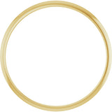 18K Yellow Gold 1.5 mm Ultra-Lightweight Half Round Band Size 6