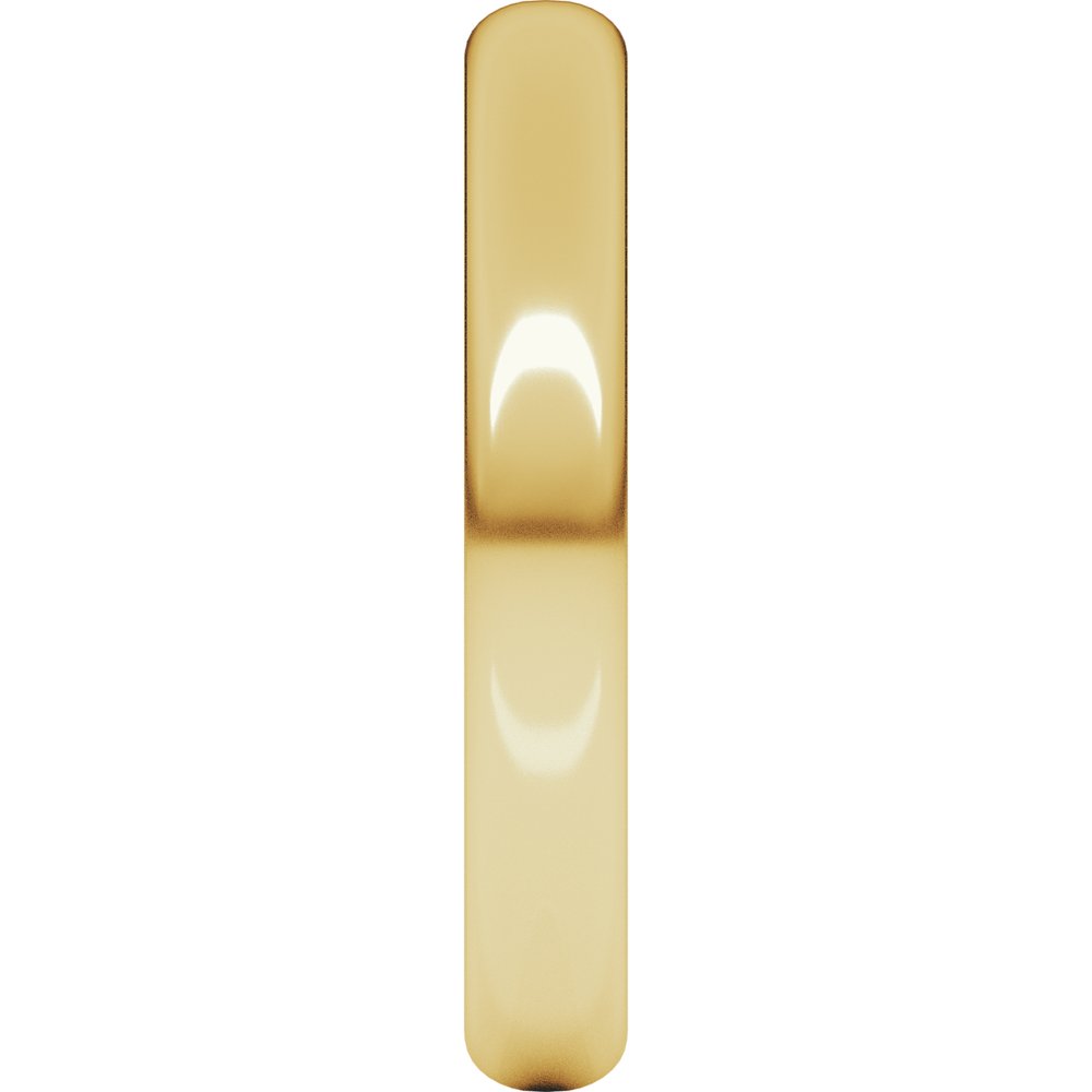 18K Yellow Gold 3 mm Half Round Band Size 4