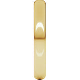 18K Yellow Gold 3 mm Half Round Band Size 4