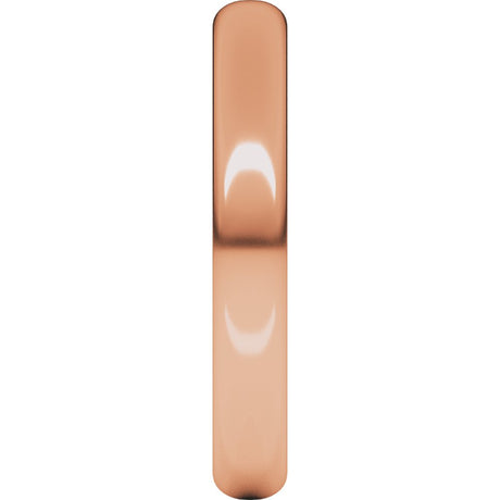 10K Rose 3 mm Half Round Band Size 5.5