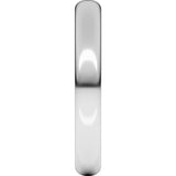 Continuum Sterling Silver 3 mm Half Round Band Size 7.5