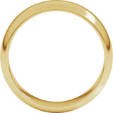 18K Yellow Gold 6 mm Half Round Band Size 7