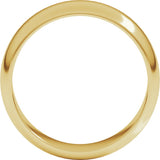 18K Yellow 6 mm Half Round Band