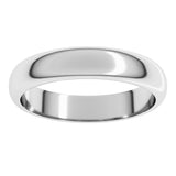 Sterling Silver 4 mm Half Round Band