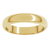 22K Yellow Gold 4 mm Half Round Band Size 7