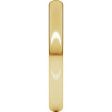 18K Yellow 2.5 mm Half Round Light Band Size 9