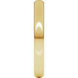 18K Yellow 2.5 mm Half Round Light Band