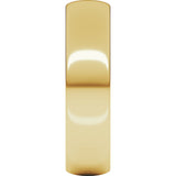 18K Yellow Gold 5 mm Lightweight Half Round Band Size 8.5