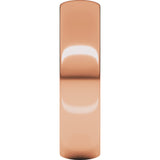 18K Rose 5 mm Lightweight Half Round Band Size 8