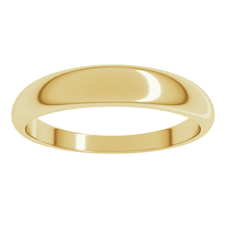 10K Yellow Gold 4 mm Tapered Half Round Band Size 5.5