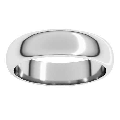 Sterling Silver 5 mm Half Round Band