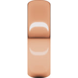 10K Rose 6 mm Half Round Band Size 11
