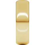 18K Yellow Gold 6 mm Half Round Band Size 7