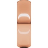 14K Rose 6 mm Half Round Band