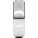 Palladium 6 mm Half Round Band Size 7.5