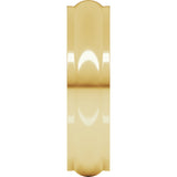 14K Yellow 5 mm Stepped-Edge Half Round Band