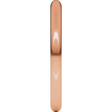 10K Rose Gold 2 mm Half Round Band Size 7