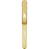 10K Yellow 2 mm Half Round Band