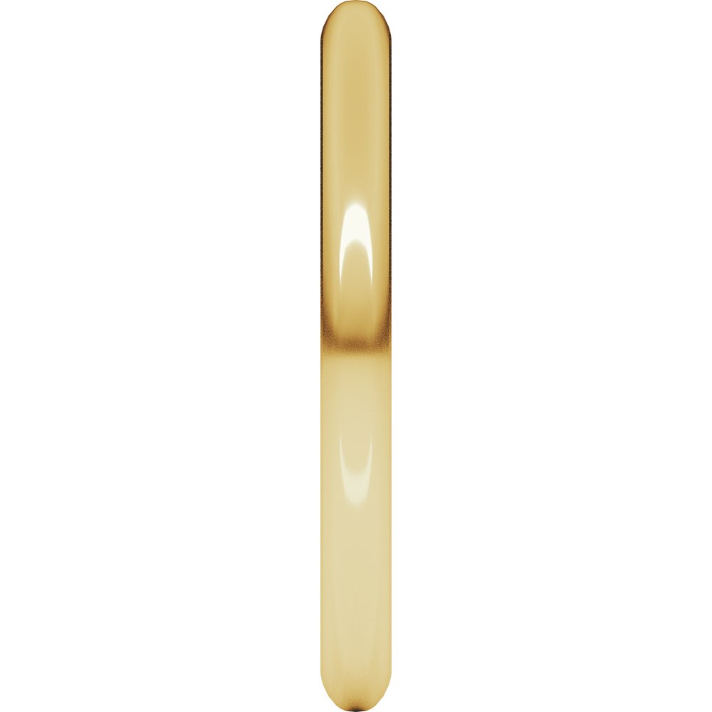 18K Yellow 2 mm Half Round Band