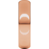 10K Rose 5 mm Half Round Band Size 9