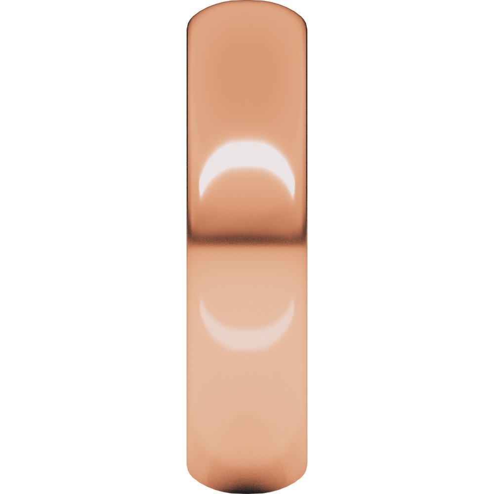14K Rose 5 mm Half Round Band