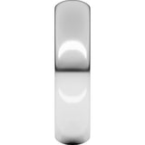 18K White Gold 5 mm Half Round Band Size 9