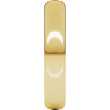 14K Yellow 4 mm Half Round Band