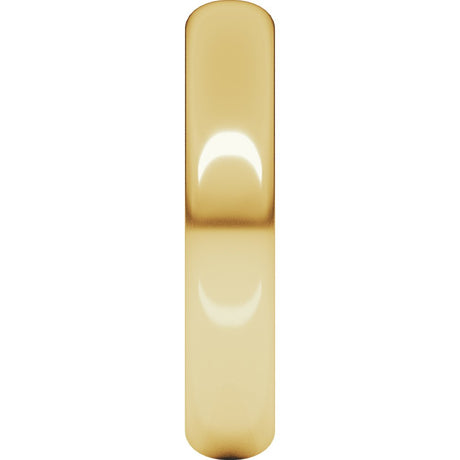 10K Yellow Gold 4 mm Half Round Band Size 5
