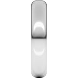 Sterling Silver 4 mm Half Round Band