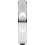 Sterling Silver 4 mm Half Round Band Size 6