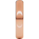 10K Rose 4 mm Half Round Band