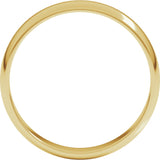 10K Yellow Gold 4 mm Lightweight Half Round Band