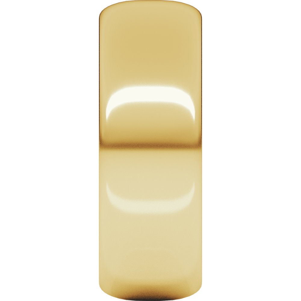 10K Yellow 7 mm Half Round Band