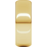 10K Yellow 7 mm Half Round Band