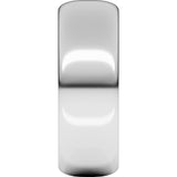 Sterling Silver 7 mm Half Round Band