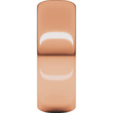 14K Rose 7 mm Half Round Band
