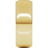 14K Yellow Gold 7 mm Half Round Band