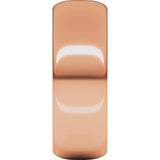 10K Rose 7 mm Half Round Band Size 4.5