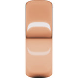14K Rose Gold 7 mm Half Round Band Size 8