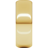 18K Yellow Gold 7 mm Half Round Band Size 7.5