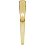 14K Yellow Gold 3 mm Tapered Half Round Band Size 7